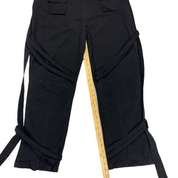 Maniere De Voir Black Straight Leg Pants - Picture 11 of 16